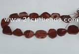 CAG7408 15.5 inches 20*25mm - 25*30mm freeform dragon veins agate beads