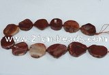 CAG7409 15.5 inches 25*30mm - 30*38mm freeform dragon veins agate beads