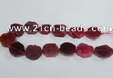 CAG7411 15.5 inches 25*27mm - 30*32mm freeform dragon veins agate beads