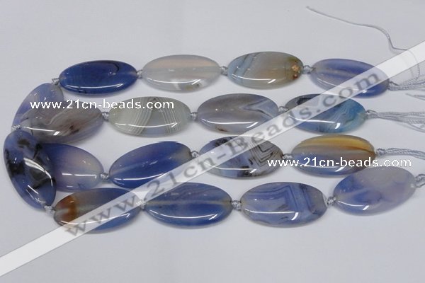 CAG7420 15.5 inches 20*38mm oval botswana agate beads