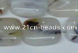 CAG7422 15.5 inches 15*20mm rectangle Montana agate beads