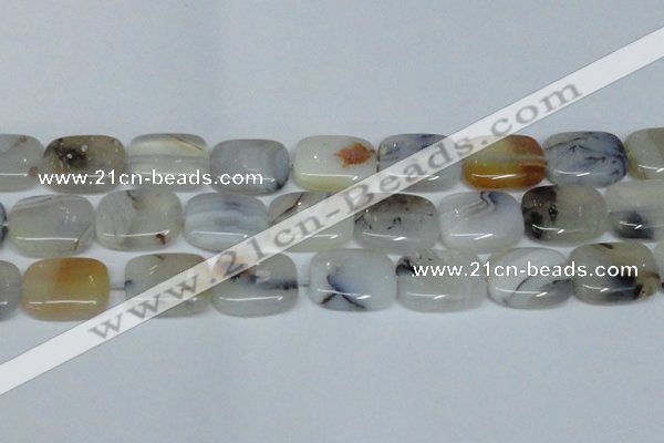 CAG7422 15.5 inches 15*20mm rectangle Montana agate beads