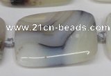 CAG7426 15.5 inches 30*40mm rectangle Montana agate beads