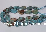 CAG7434 15.5 inches 20*30mm - 25*35mm freeform ocean agate beads