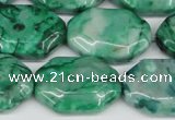 CAG7439 15.5 inches 20*30mm octagonal crazy lace agate beads