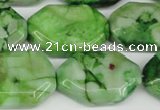 CAG7440 15.5 inches 20*30mm octagonal crazy lace agate beads
