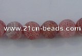 CAG7487 15.5 inches 6mm round frosted agate beads wholesale