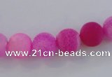 CAG7503 15.5 inches 6mm round frosted agate beads wholesale