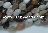 CAG753 15.5 inches 6*8mm faceted oval botswana agate beads