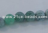 CAG7542 15.5 inches 4mm round frosted agate beads wholesale