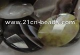 CAG758 15.5 inches 18*24mm faceted oval botswana agate beads