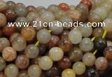 CAG762 15.5 inches 6mm round yellow agate gemstone beads wholesale