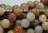 CAG764 15.5 inches 10mm round yellow agate gemstone beads wholesale