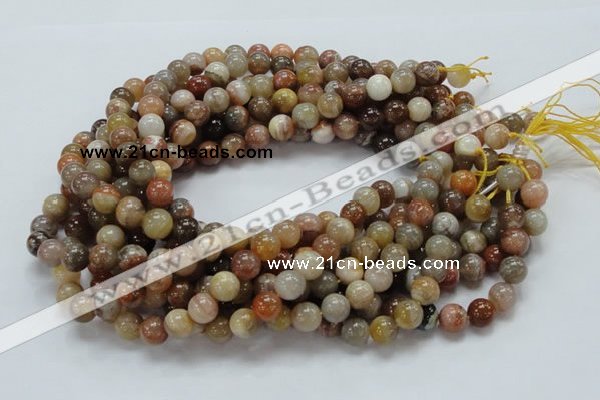 CAG764 15.5 inches 10mm round yellow agate gemstone beads wholesale