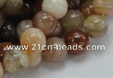 CAG765 15.5 inches 12mm round yellow agate gemstone beads wholesale