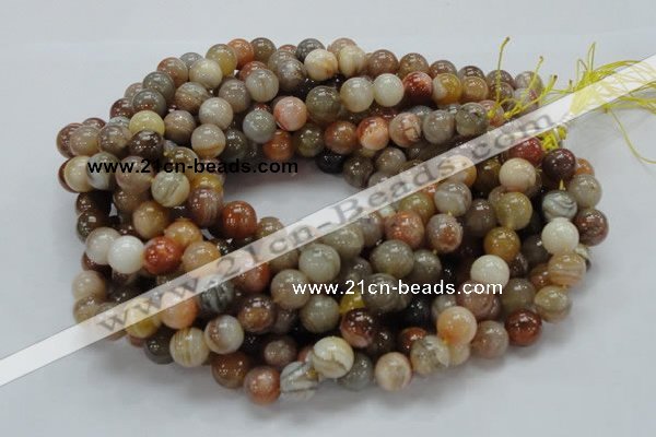 CAG765 15.5 inches 12mm round yellow agate gemstone beads wholesale