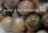 CAG768 15.5 inches 18mm round yellow agate gemstone beads wholesale