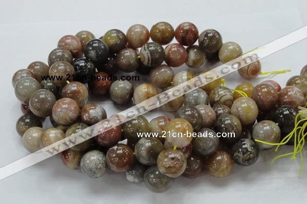 CAG768 15.5 inches 18mm round yellow agate gemstone beads wholesale