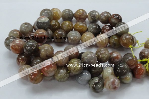 CAG769 15.5 inches 20mm round yellow agate gemstone beads wholesale