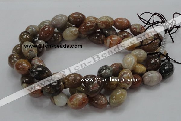 CAG774 15.5 inches 16*21mm rice yellow agate gemstone beads