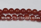 CAG7857 15.5 inches 6mm round red agate beads wholesale