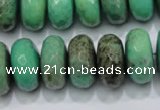 CAG7890 15.5 inches 13*18mm faceted rondelle grass agate beads