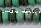 CAG7891 15.5 inches 15*20mm faceted rondelle grass agate beads