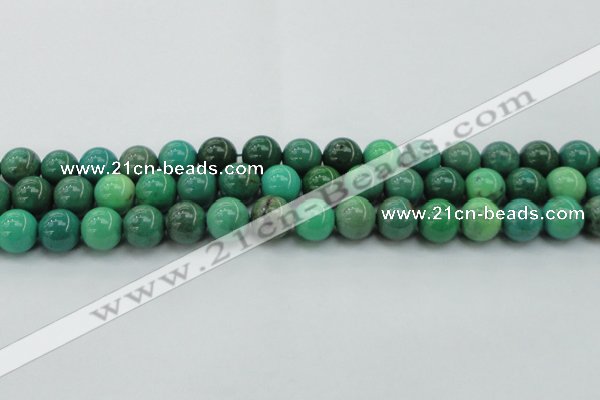 CAG7906 15.5 inches 12mm round grass agate beads wholesale