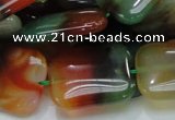 CAG793 15.5 inches 22*30mm rectangle rainbow agate gemstone beads