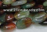 CAG795 15.5 inches 13*18mm oval rainbow agate gemstone beads