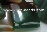 CAG805 15.5 inches 30*30mm diamond rainbow agate gemstone beads