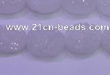 CAG8150 7.5 inches 10*14mm oval white plated druzy agate beads