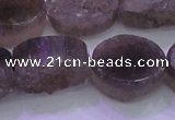 CAG8445 15.5 inches 18*25mm oval grey druzy agate gemstone beads