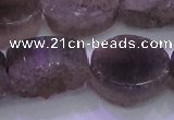 CAG8446 15.5 inches 20*30mm oval grey druzy agate gemstone beads