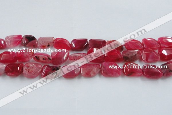 CAG8502 15.5 inches 15*20mm - 18*25mm freeform dragon veins agate beads