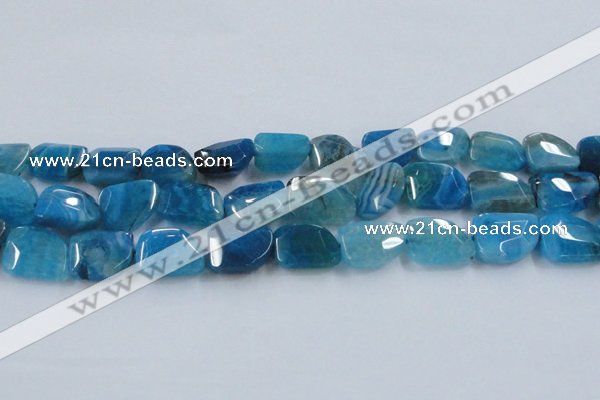 CAG8504 15.5 inches 15*20mm - 18*25mm freeform dragon veins agate beads