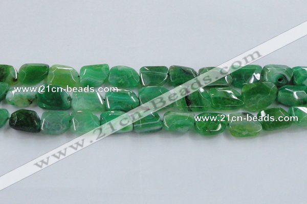 CAG8505 15.5 inches 15*20mm - 18*25mm freeform dragon veins agate beads