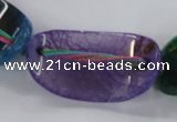 CAG8511 15.5 inches 25*35mm - 20*40mm dragon veins agate beads