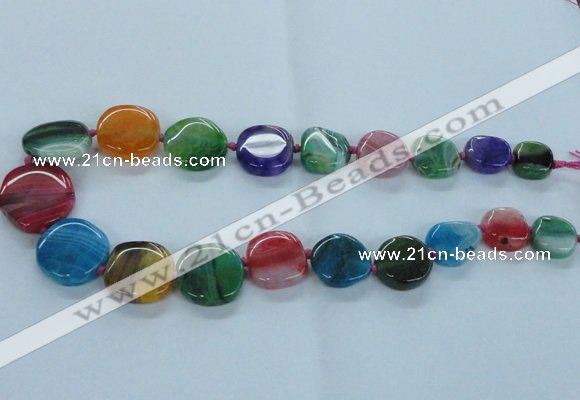 CAG8532 15.5 inches 15*18mm - 25*30mm freeform dragon veins agate beads