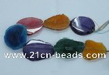 CAG8534 15.5 inches 40*45mm - 45*55mm freeform dragon veins agate beads