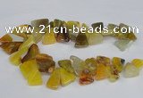 CAG8543 Top drilled 15*20mm - 25*30mm freeform dragon veins agate beads