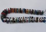 CAG8565 6*22mm - 10*26mm tyre dragon veins agate beads wholesale