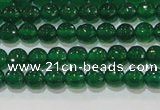 CAG8582 15.5 inches 6mm faceted round green agate gemstone beads