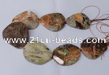 CAG8641 15.5 inches 45*50mm - 50*55mm freeform ocean agate beads