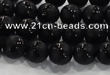 CAG8680 15.5 inches 6mm round matte tibetan agate gemstone beads