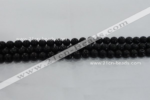 CAG8685 15.5 inches 6mm round matte tibetan agate gemstone beads