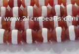 CAG8705 15.5 inches 6mm round matte tibetan agate gemstone beads