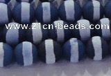 CAG8716 15.5 inches 8mm round matte tibetan agate gemstone beads