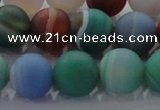 CAG8733 15.5 inches 12mm round matte madagascar agate beads