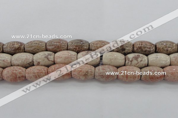 CAG8767 15.5 inches 18*25mm rice chrysanthemum agate beads